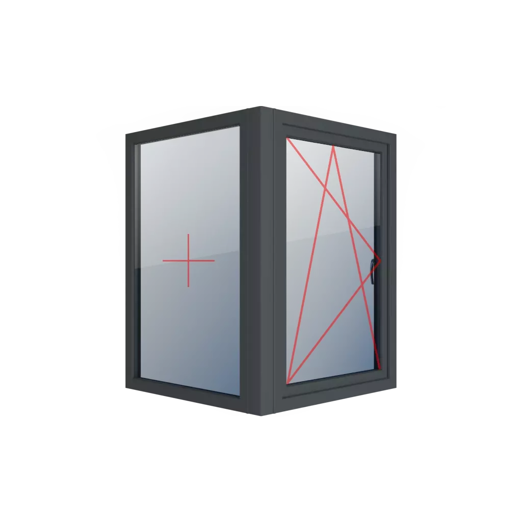 Tilt&Turn links, fixiert rechts fenster fenstertypen ecke standard  