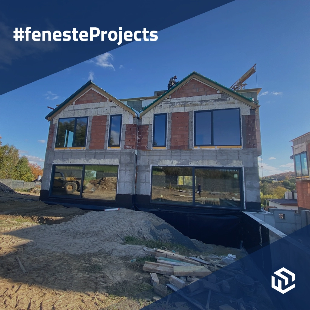 Futuristisches Zweifamilienhaus mit HST-Fenstern projekte fensterprofile aluminium aliplast ultraglide 