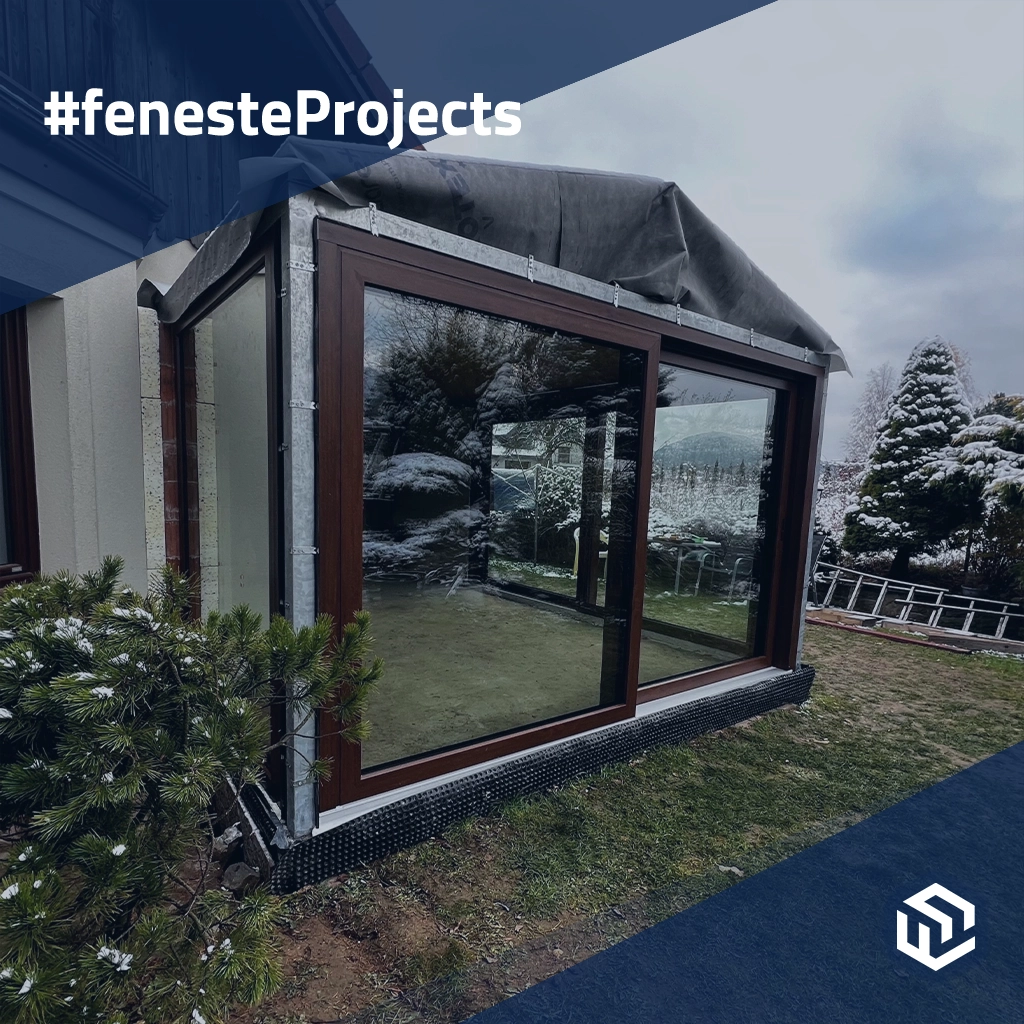 Ganzjährig verglaster Rückzugsort mit Bronzefenstern projekte fensterprofile pvc veka vekamotion-82 