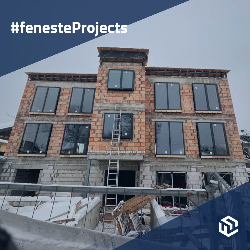 Elegante Anlage mit großen Fenstern projekte fensterprofile aluminium aliplast genesis-75 